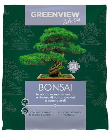 GREENVIEW Selection Professionelle Bonsaierde 5 l mit Mischung aus Sand und organischem Dünger