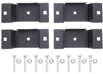 Mumusuki Trailer State Tascabile Pocket Heavy Duty, Carbon Steel Construction Pre Perforati, di Palo da 2x4 Pollici Set di 4 per Accessori per Rimorchi per Camion per Servizi Pubblici