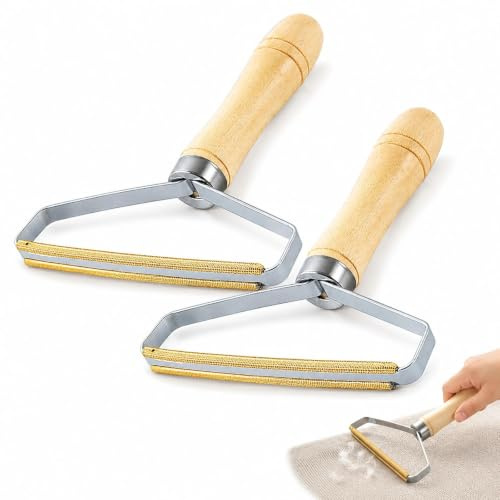 2Pcs Lint Remover for Carpet Reusable Lint Roller Scraper for Cleaning Pet Hair On Carpets,Sofas,Beds,Blankets,Clothes Lint Removal Pro Tool