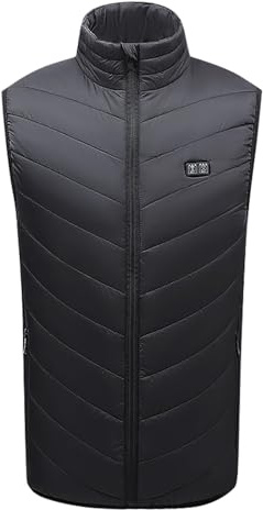 Doudoune Chauffante Homme Femme avec Batterie, Manteau Chauffant Hiver 7 Zones de Chaleur, Veste Électrique Imperméable pour Ski et Randonnée