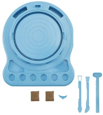 Máquina Eléctrica De Torno Cerámica Con Mango Manual Y Pedal For La Escuela, For Trabajar Arcilla, Hacer Manualidades, Juguetes For Niños Control Preciso
