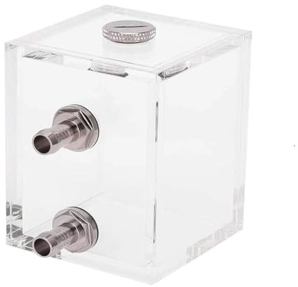 Nikou 200 ml Computer Wassergekühlter Tank, Kühlwassertank PC Kühler Wasser Kunststoff Wasserkühlbehälter, Transparenten Wassertank Wasserkühltank Kühlsystem, PC-Flüssigkeitskühler Reservoir