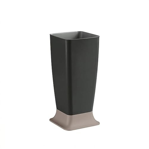 B.INTERIORS KUBE Portaombrelli, Nero Antracite e Tortora, 25x25x55 cm | Modello Kube, Design Minimalista, Plastica Riciclabile, Per Interno ed Esterno
