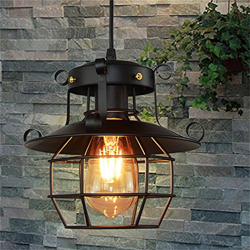 Vintage industriel Lampe à suspension pavillon 60W Rétro Plafonnier Lumière éclairage Plafond E27