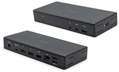 i-tec Docking Station USB-C 3x4K, 2X DisplayPort, 1x HDMI, 1x GLAN 3X USB 3.1, 1x USB-C per Dati, 1x Audio/Mik, Power Delivery 85W, ITA Spina di Alimentazione
