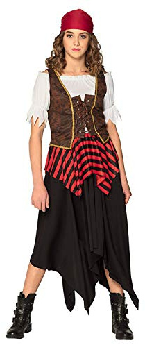 Boland - Pirat Tornado Damenkostüm | 3-teiliges Seefahrer Kostüm für Karneval, Halloween und Mottoparty, Piratenkostüm Damen