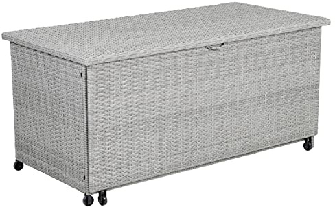 greemotion Polyrattan-Kissenbox zum Ausziehen, ca. 142 x 68 x 133 cm