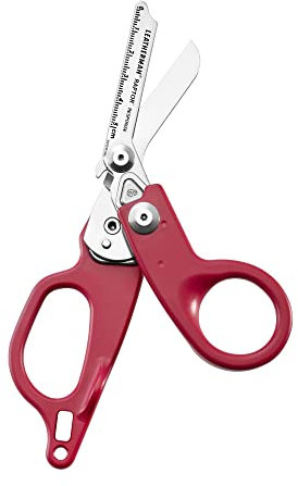 Leatherman Raptor Response – Handliche Multifunktionsschere aus Edelstahl mit 4 praktischen Funktionen – Für den professionellen Einsatz oder alltägliche Aufgaben – Karminrot
