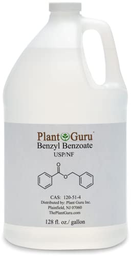 Benzyl Benzoate USP Grade Liquid Gallon 9.25 lbs. Bulk - Great for Fragrance/Aroma Compounds, Cosmetics, Hair & Scalp Products.