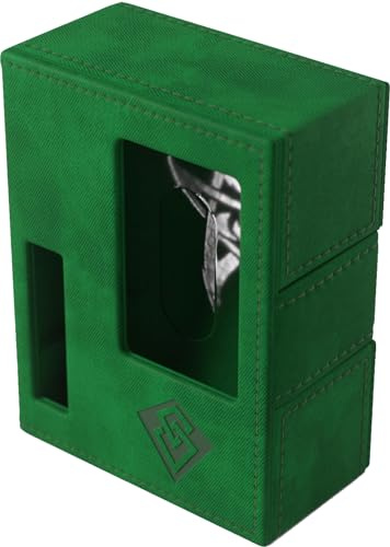 Gamegenic Arkham Horror Investigator Deck Tome - Premium Deck Box for Arkham Horror: The Card Game, Holds a Full Investigator Deck, Rogue - Green Color, Made