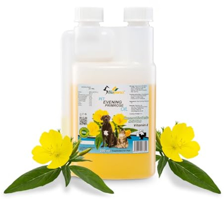 Biopurus Pure Natural Evening Primrose Oil For Dogs and Cats BARF 250ml