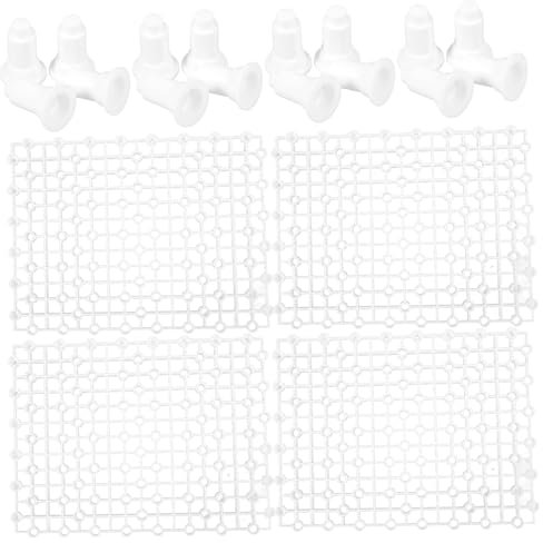 Toddmomy Unique Design Fish Tank Filter Media 4pcs Filter Replacement Board Filter Holes Aquarium Bottom Plate