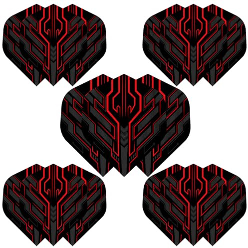 WLHGH Dart Flights, 15 Stück PET Standard Flights für Darts, Darts Zubehör Set für Soft und Steel Tip Dartpfeile
