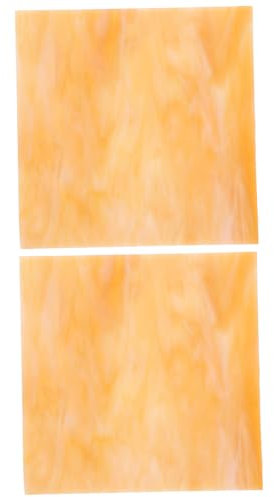 Angoily 2st Mosaikglas Mosaikfliesen Selber Machen Diy -handwerksbedarf Mosaikfliesen Zum Basteln Diy Liefert Glasmosaikfliesen Mosaiksteine Zarte Mosaikfliesen Light Brown