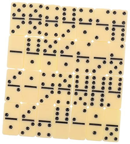 Vaguelly Melamin Domino Spielsteine Tragbares Familienspiel Sicheres Und Langlebiges Domino Baut Spiel Für Erwachsene Und Junge Mädchen Für Party Und Reise