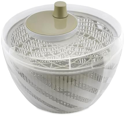 BranQ GreenSpin Sèche-salade 6 l | Trifugeuse à salade robuste à manivelle - Essoreuse à salade sans BPA - Épinards, herbes, roquette - Cuisine sèche - Vert - Peu encombrant