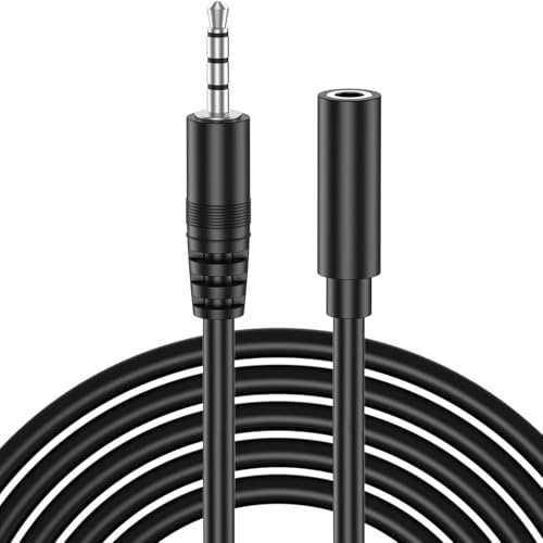 Oumida Jack Audio Stereo AUX-kabel förlängningskabel 3,5 mm telekabel ljudkabel förlängning metallkontakt mobiltelefon smartphone surfplatta hörlurar HiFi-mottagare (3 m)