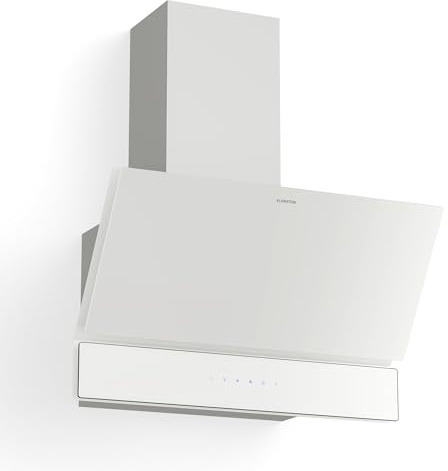 Klarstein Velaire Dunstabzugshaube 60 cm - Kopffreihaube, 820 m³/h Boost, A++ Energieeffizienz, Touch-Bedienung, LED, leise, Aluminium- & Aktivkohlefilter, Abzugshaube Küche, Weiß