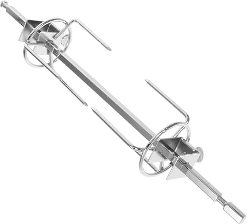 SHINEOFI Fourchettes à Dinde Rotatives en Acier Inoxydable pour Four et Barbecue, Accessoire de Rôtissoire 28 Cm, Outil de Cuisson pour Griller Poulet et Viande, Compatible Four Domestique