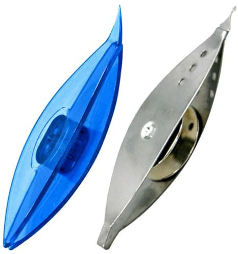 Toyvian Lot de 2 Navettes à Tissage Plastique et Métal, Outils de Tricotage DIY pour Couture, Accessoires de Tissage Multifonctions, Outils pour Artisanat et Loisirs Créatifs