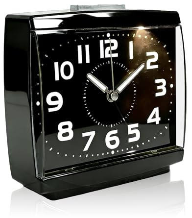 1 PC Analogue Clock Alarms, Silent Alarm Clocks Bedside for Heavy Sleepers, Glow in the Dark Clocks for Bedrooms Loud Alarm Clock for Heavy Sleepers for Home Bedroom(Only includes alarms clocks)