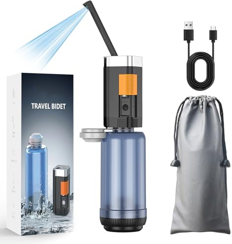 Tragbar Po Dusche 400 ml Elektrisches Bidet-Reise-Bidet 2 Druckmodi