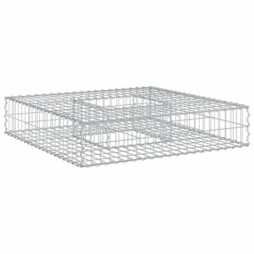Gecheer Gabionen Hochbeet, verzinktes Stahlgitter mit 5x10 cm Maschenweite und 0,35 mm Drahtstärke für Garten Terrasse
