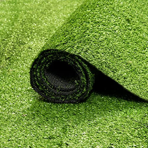 Carpeto Rugs Kunstrasen Rasenteppich für Garten Balkone Terrassen Wintergärten - Höhe: 7 mm Meterware Wasserdurchlässig 200 x 120 cm Grün