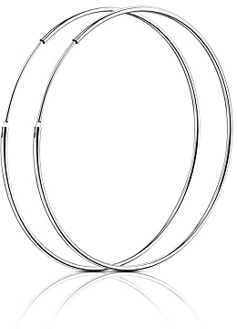 SOSMAR - Creolen silber für Damen aus echt 925 Sterling Silber, große Creolen Hoop Ohrringe für Damen Mädchen - 30mm
