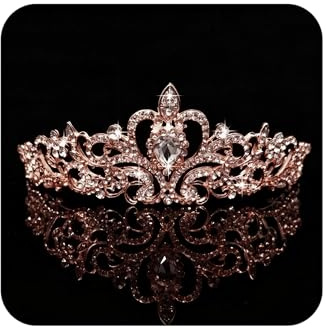 COCIDE Tiara Crowns Crystal Headband Princess Rhinestone Crown with Combs Bride Headbands Bridal Wedding Prom Birthday Party Hair Accessories Jewelry for Women and Girls, One Size, Alloy