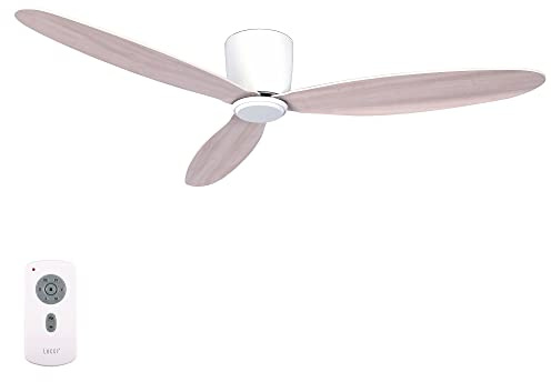 Lucci Air Deckenventilator Airfusion Radar, Ventilator inkl. Fernbedienung, extrem flacher Deckenlüfter, weiß Ø 106 cm