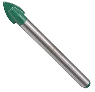 Foret triangulaire, foret à verre, carreau de céramique, foret au carbure cémenté, céramique, trou, 8mm, 1pc,8mm * 1pc