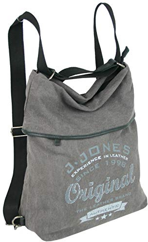 JENNIFER JONES - Große Damen Handtasche aus Canvas - Vintage Look | Casual Schultertasche Hobo Bag - Umhängetasche
