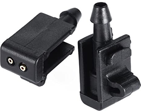 Scheibenwischer Düse Kompatibel mit Renault Für Laguna 3 2007 2008 2009 2010 2011 2012 2013 2014 2015 2 Stück Frontscheibenwischer Waschwasserdüse Jet 8200082347
