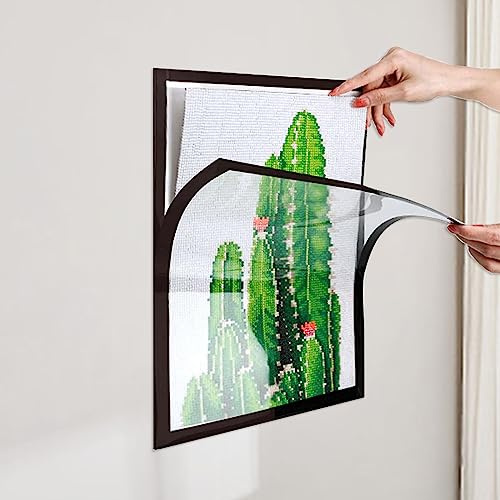 IGTOPS Diamond Painting - Cornice portafoto autoadesiva, magnetica, 25 x 35 cm, con strass, 25 x 35 cm