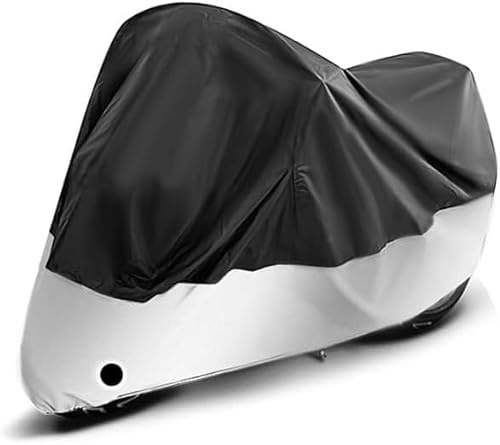 TUKOO Funda Moto Exterior Impermeable para Honda NC750X NC 750X NC750 X,Toldo Cubierta Motocicleta Lluvia Antipolvo Protección UV Impermeable,C/blacksilver