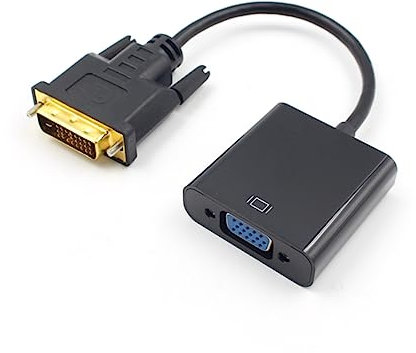 Gadpiparty Adattatore Dvi-d Vga Convertitore Dvi-d Maschio Vga Femmina Per Pc Display Supporto Risoluzioni Hdtv e Pc