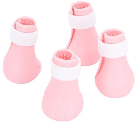 Cat Claw Covers, 4st Paw Covers Protectors Claws Shoes for Cats Only Cat Booties Cat Booties Silicon Anti Scratch Kattvantar för Bad, Nagelklippning, öronrengöring, Behandling