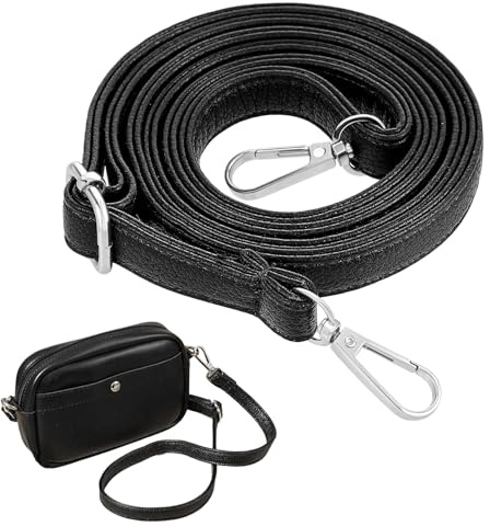 Schultergurt Für Taschen Verstellbarer Damen Leder Schulterriemen,Verstellbarer Schultergurt Frauen,Handtaschengurt,Taschengurt Schwarz,Schulterriemen Für Taschen,Für Umhängetasche (Silber Schnalle)