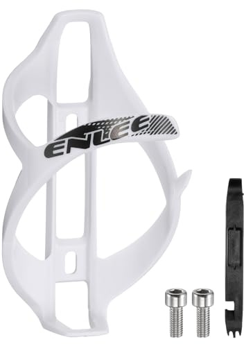 QUARKZMAN Porte-Bidon De Vélo Léger Universel Support De Bouteille De Cyclisme avec Démonte-Pneu pour VTT Route Gravel, Blanc