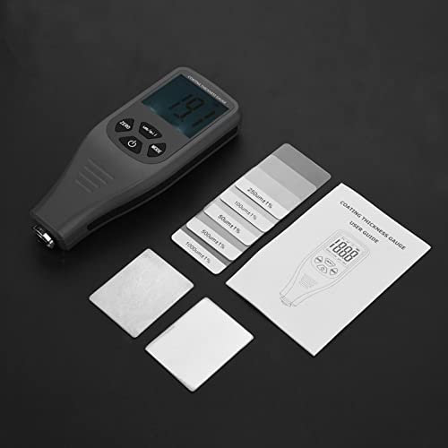 Schichtdickenmessgerät, GM240 Digital LCD Lackprüfgerät Metall Auto Test Messung 0~1300um