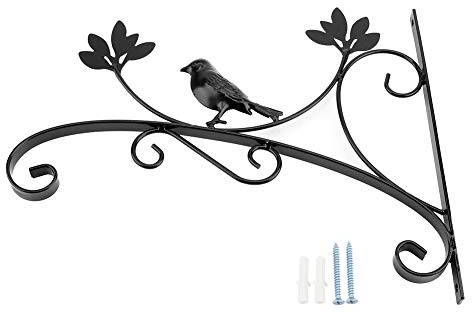 Yosoo Support de Suspension Murale en Fer pour Plantes, Crochets pour Pots de Fleurs pour décoration de Jardin à la Maison pour nichoirs, jardinières, lanternes, carillons éoliens intérieur extérieur