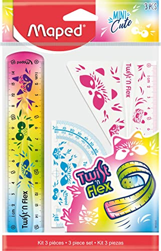 Maped - Set da disegno “Twist'n Flex” della serie “Mini Cute”: l’originale, 3 pezzi - 981828