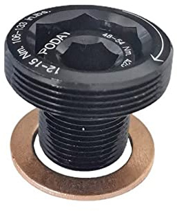 ZYWUOY Vite a manovella, Mountain Road Bike guarnitura bulloni, M15-26mm Lega Vite Bicicletta manovella Braccio bullone di Fissaggio