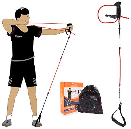 NIKA ARCHERY Bågskytte stretchband tränare dra träningshjälpmedel kraft stretchband övningar skicklighetsövningar för recurvebågar compoundskytte vuxna nybörjare experter röd