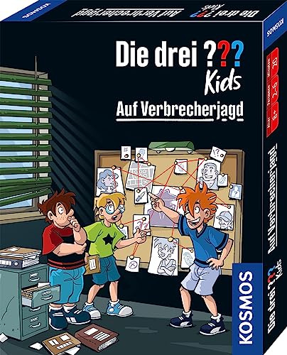 Kosmos Die DREI ??? Kids Auf Verbrecherjagd | Kartenspiel für 2-6 Spieler ab 8 Jahren, Detektiv Kinderspiel, Die drei Fragezeichen Kids