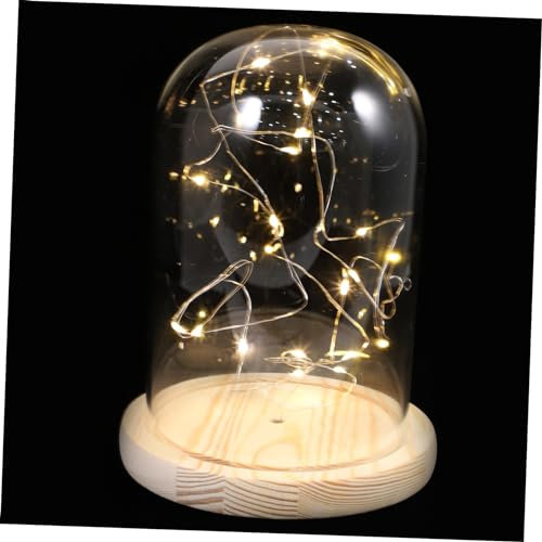 Milisten Verzauberte Blumenlampe Nachtlicht Lampe Einmachglas Lichter Einmachglas Beleuchtung Lichterketten Konservierte Blumenkuppel Scheinen Weinflaschenbeleuchtung