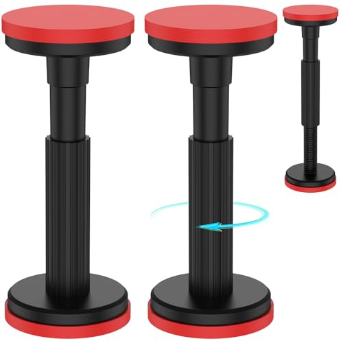 Lot de 2 Barres de Support Télescopiques Réglables 18-45 cm - Système Antidérapant pour 3ème Main, Plaques de Plâtre et Cloison
