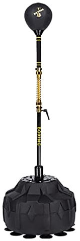 LDSSTED Boxsack, Box-Speedball, höhenverstellbar, Rückprall-Reaktionsziel, Trainingsgerät, Home Explosiver Boxball, professioneller vertikaler Fitness-Tumbler-Sandsack