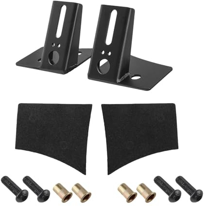demaxiyad Soportes de montaje de luz de parabrisas todoterreno, 1 par de soportes de luz de bisagra todoterreno para montaje, soporte de montaje de luz de capó, soporte de luz todoterreno para viajes